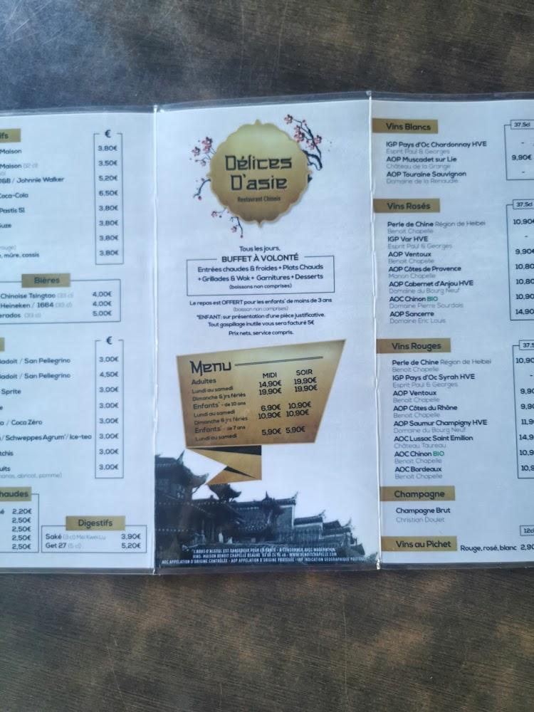 Le New Délices d'Asie - Menu Image 2